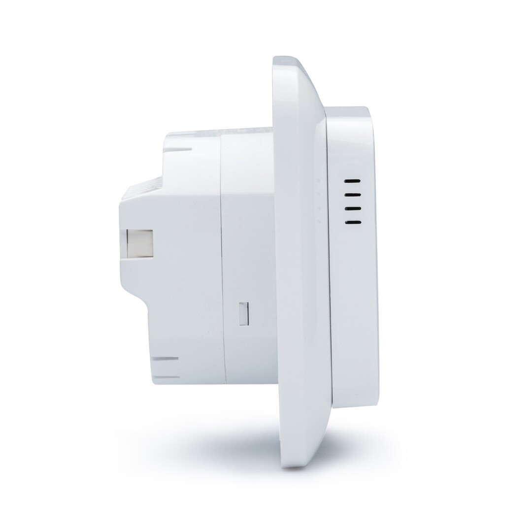 Modern WiFi Thermostat in White or Black – Smart Home Compatible – Works with Magnum, Pro-mat, Google Home & Alexa