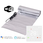 Pro-mat Kit complet de chauffage au sol électrique par film, 150 watts, thermostat Wi-Fi inclus.