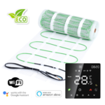 Pro-mat Kit de chauffage au sol électrique écoresponsable de 100 watts avec contrôle Wifi pour un confort économe en énergie