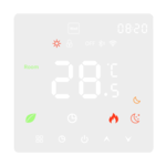 Pro-mat WiFi thermostat available in stylish white or black.