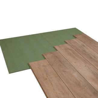 Plaques de sous-couche vertes 7 mm – Adaptées au chauffage par film chauffant 7m²
