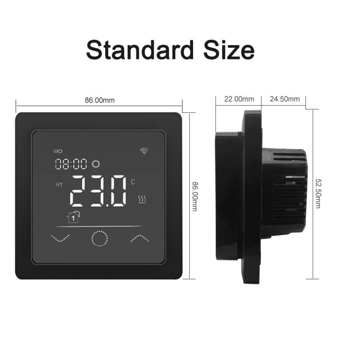 Pro-mat Pro-mat Pro Series PS60 Smart WiFi Thermostat – 55×55 | Open Window | Smart & Energy-Efficient for the Future