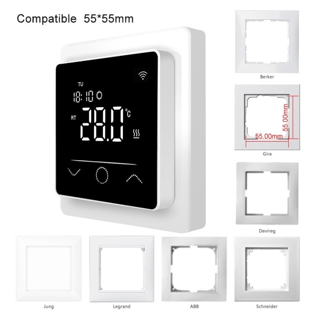 Pro-mat Pro-mat Pro Series PS60 Smart WiFi Thermostat – 55×55 | Open Window | Smart & Energy-Efficient for the Future