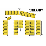 Pro-mat Kit complet Pro-Series, chauffage mural, disponible en diverses dimensions, avec thermostat WiFi