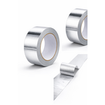 Pro-mat Kit de montage complet pour film chauffant au sol – 2 rouleaux d'adhésif aluminium pour bandes et bordures + 1 rouleau d'adhésif toilé pour finition et fixation