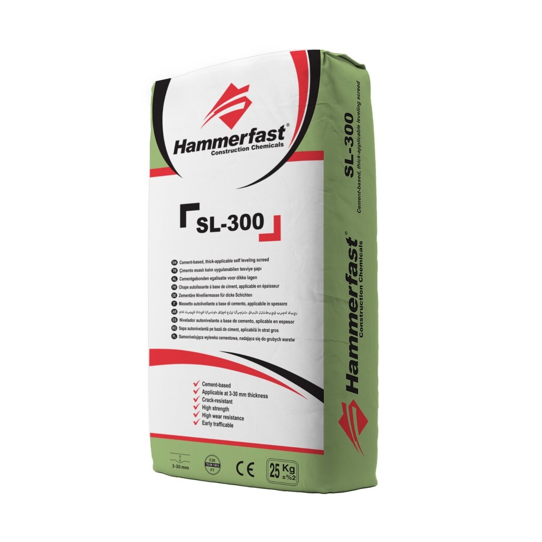 Hammerfast Self-Leveling Compound with Primer for Electric Underfloor Heating – Achieve a perfectly smooth, durable floor. Quick and easy application for optimal results