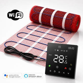 Pro-mat Elektrische vloerverwarming set, 200 watt, Wifi