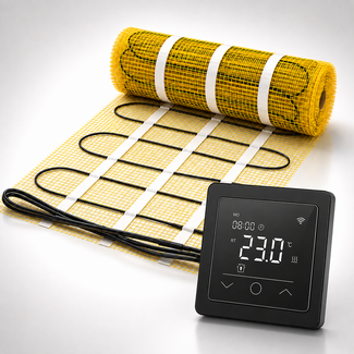 Pro-mat Pro -series Elektrische vloerverwarming set 150 watt met PS60 Wifi thermostaat