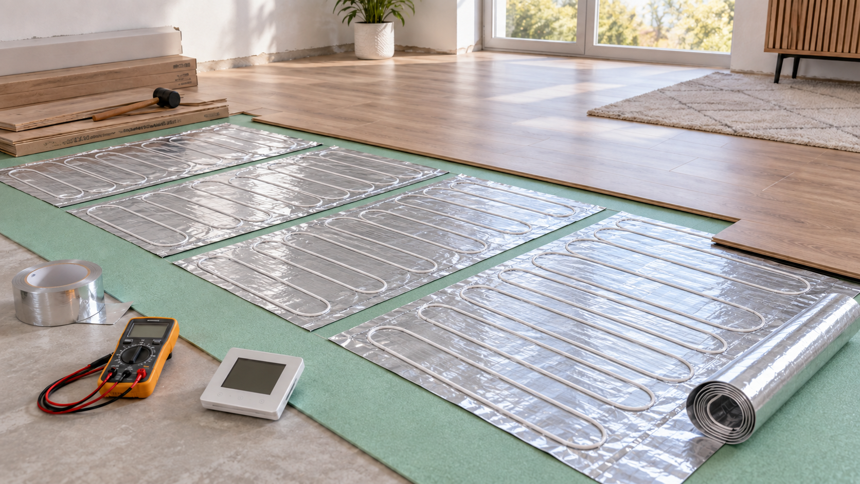Installer soi-même un chauffage par le sol à film chauffant (guide)  Résumé :