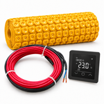 Pro-mat Pro-mat complete vloerverwarmingsset met ontkoppelingsmat, verwarmingskabel en PS60 WiFi-thermostaat – instelbaar op 115, 150 of 230 W/m²