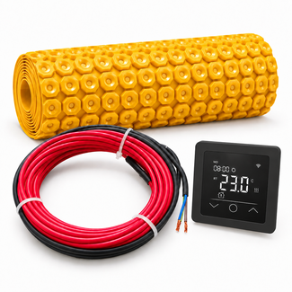 Pro-mat Pro-mat vloerverwarming met ontkoppelingsmat – complete set 150 W/m²