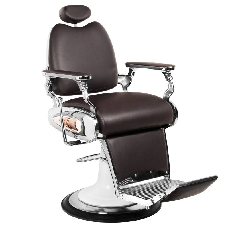 Activeshop Gabbiano Barber Chair Moto Style Brown Kappers Co