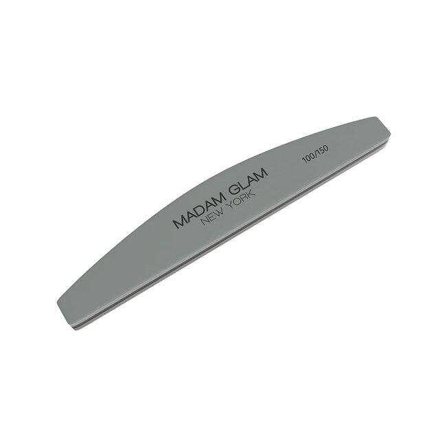 Madam Glam Half Moon Shape 100/150 Grit Nail Buffer