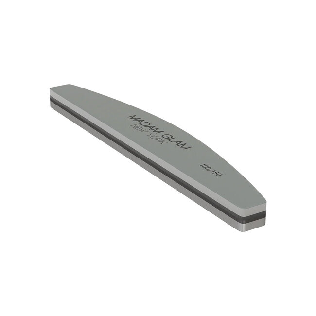 Madam Glam Half Moon Shape 100/150 Grit Nail Buffer