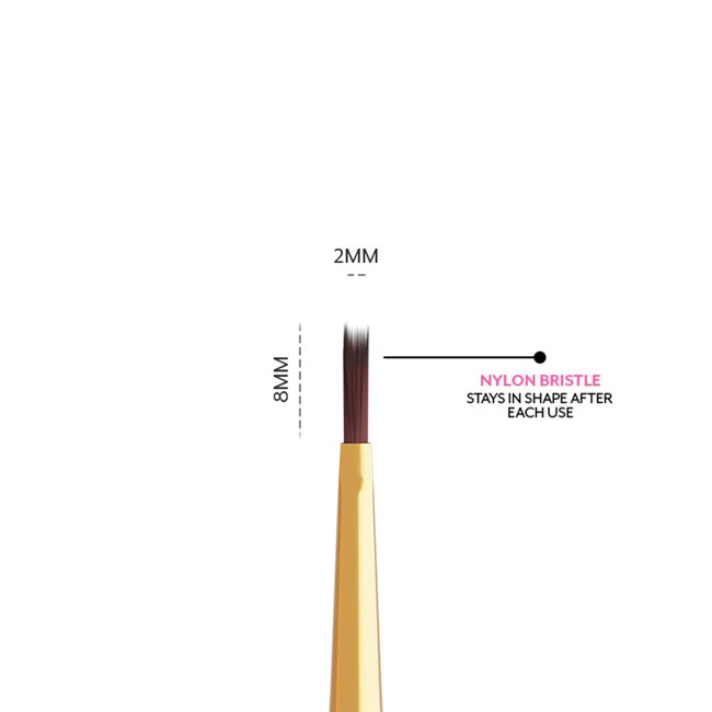 Madam Glam Professional Flat Plaid Nail Brush