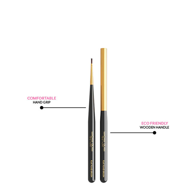 Madam Glam Professional Flat Plaid Nail Brush