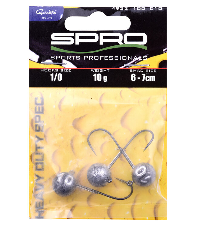 Spro SPRO ROUND HD JIGHEAD 90 HAAKMAAT #1/0 5 T/M 21 GRAM
