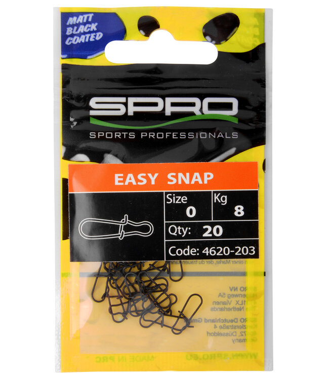 SPRO SPRO MATTE BLACK EASY SNAP