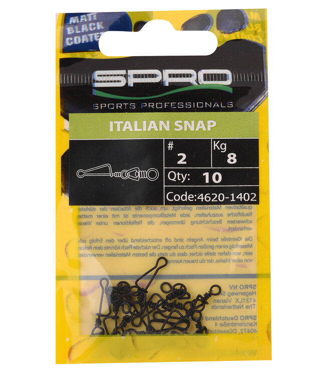 Spro SPRO MATTE BLACK ITALIAN SNAP