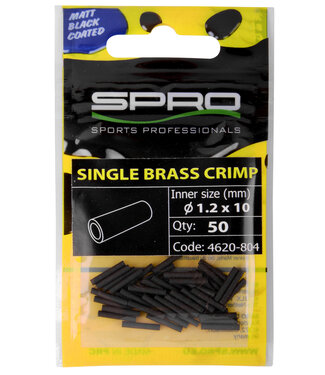 Spro SPRO MATTE BLACK SINGLE BR CRIMP
