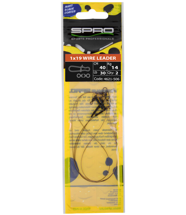 SPRO SPRO MATTE BLACK LEADER 1X19W