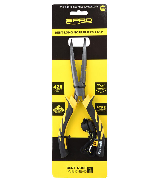 SPRO SPRO BENT LONG NOSE PLIERS 23CM