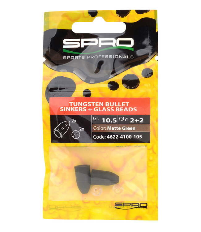 Spro SPRO TUNGSTEN BULLET SINKERS MATTE GREEN