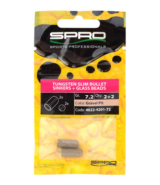Spro SPRO TUNGSTEN SLIM BULLET SINKERS GRAVEL PIT