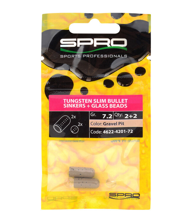 Spro SPRO TUNGSTEN SLIM BULLET SINKERS GRAVEL PIT
