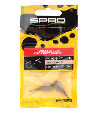 Spro SPRO TUNGSTEN TEAR DS SINKERS GRAVEL PIT