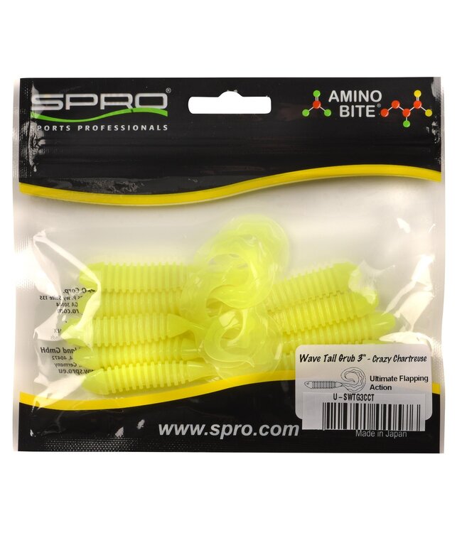 SPRO SPRO Wavetail Grub 3 inch 9 PCS