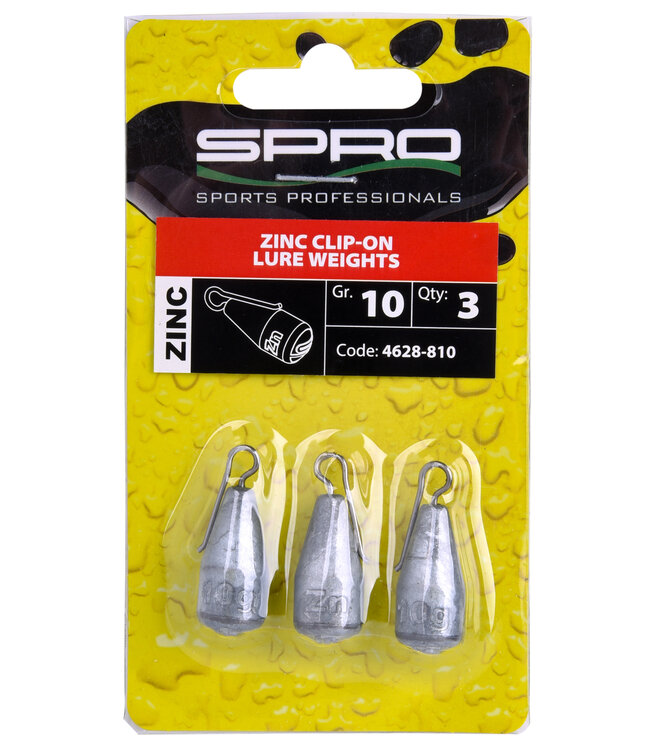 SPRO SPRO ZINC Clip-On Lure Weights  3-10 GR