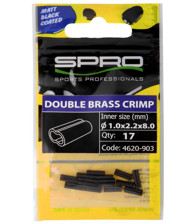 Spro SPRO Matte Black Double Brass Crimp