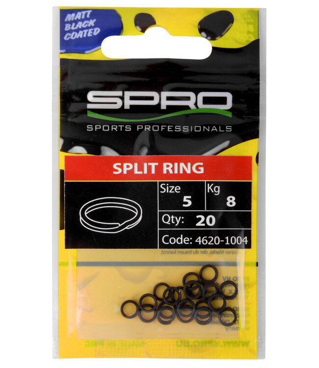 Spro SPRO Matte Black Splitring 3-25 KG