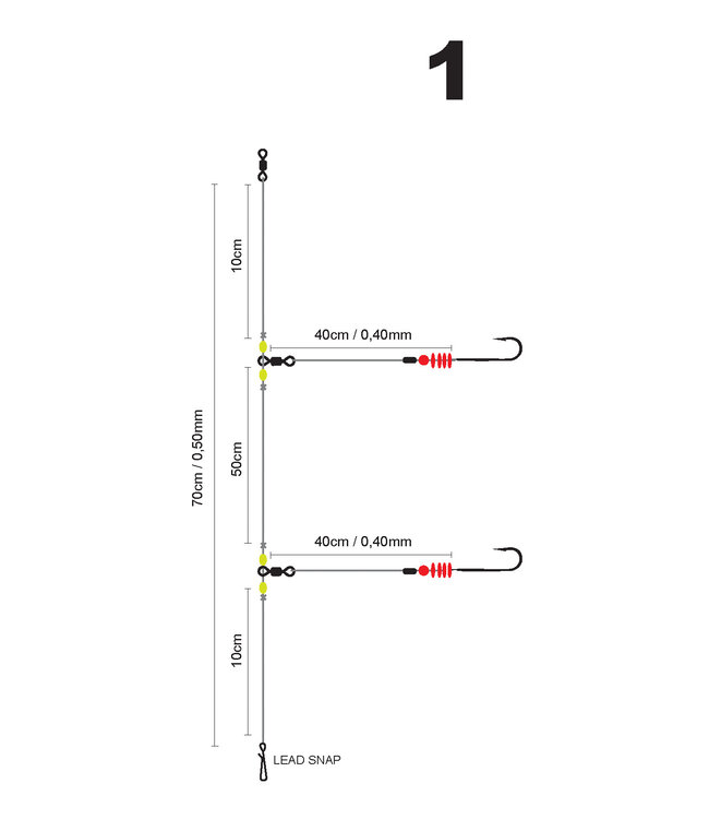 SPRO SPRO  01 SALT RIG EASY FLASHER RED