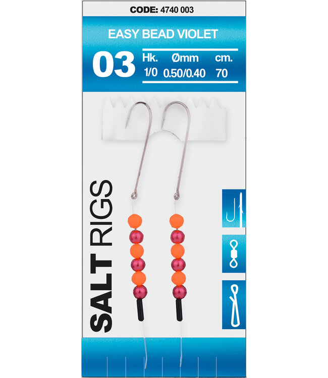 Spro SPRO  03 SALT RIG EASY BEAD VIOLET
