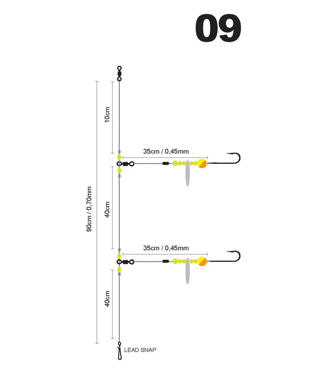 SPRO SPRO  09 SALT RIG BLADE CITRUS #1/0
