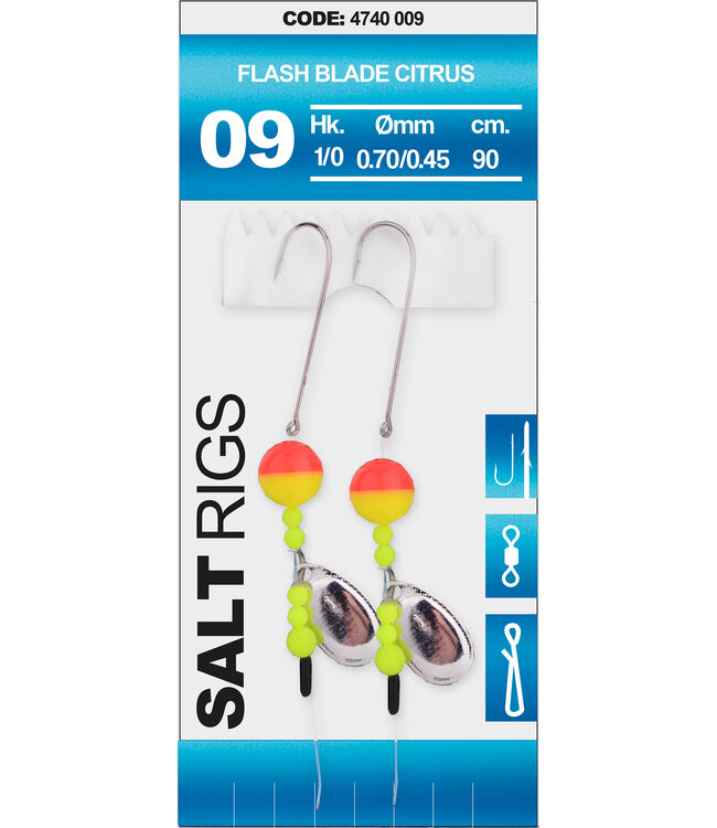Spro SPRO  09 SALT RIG BLADE CITRUS #1/0