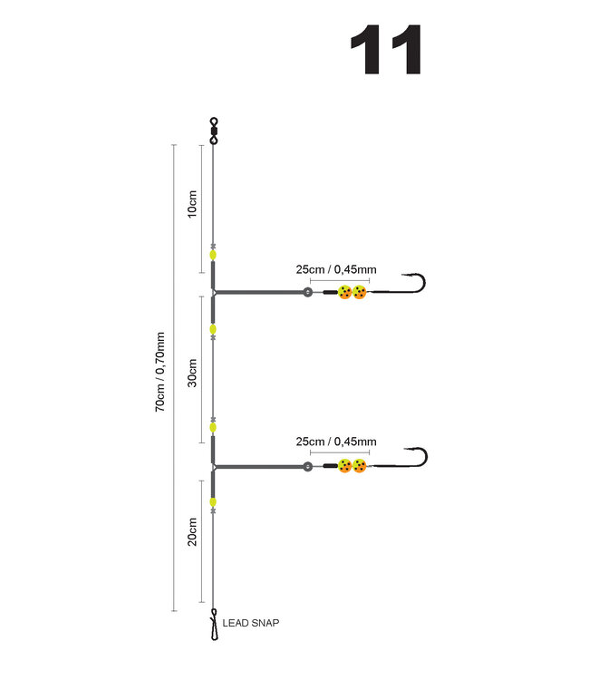 SPRO SPRO  11 SALT RIG METAL BOOM POLYBALL KIWI#1/0