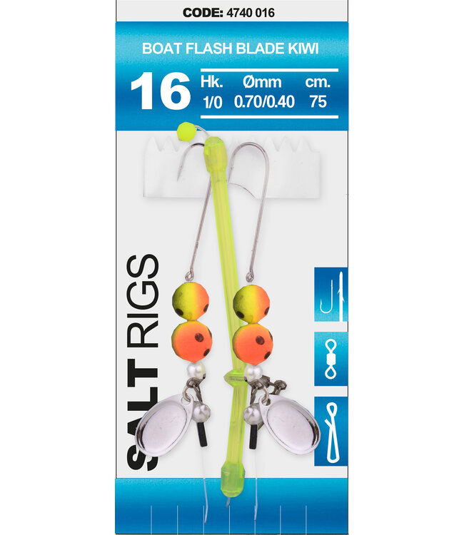 Spro SPRO  16 SALT RIG BOAT FLASH BLADE KIWI #1/0