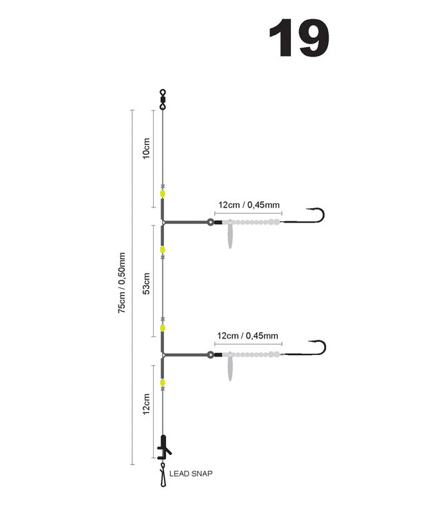 SPRO SPRO  19 SALT RIG CHAIN BLADE PEARL #1/0