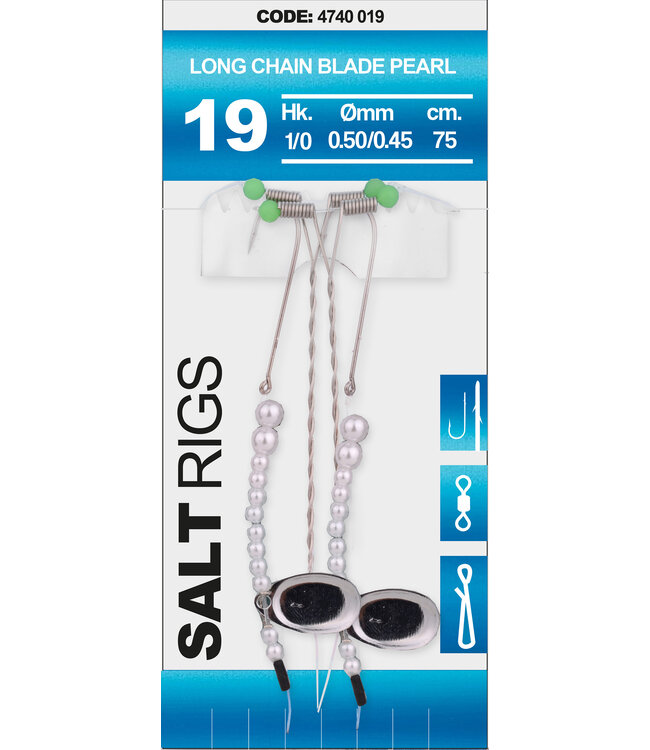 Spro SPRO  19 SALT RIG CHAIN BLADE PEARL #1/0
