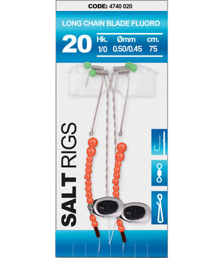 Spro SPRO  20 SALT RIG CHAIN BLADE FLUORO #1/0