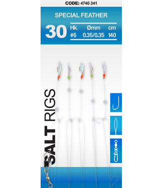 SPRO SPRO  30 SALT RIG SPECIAL FEATHER #6