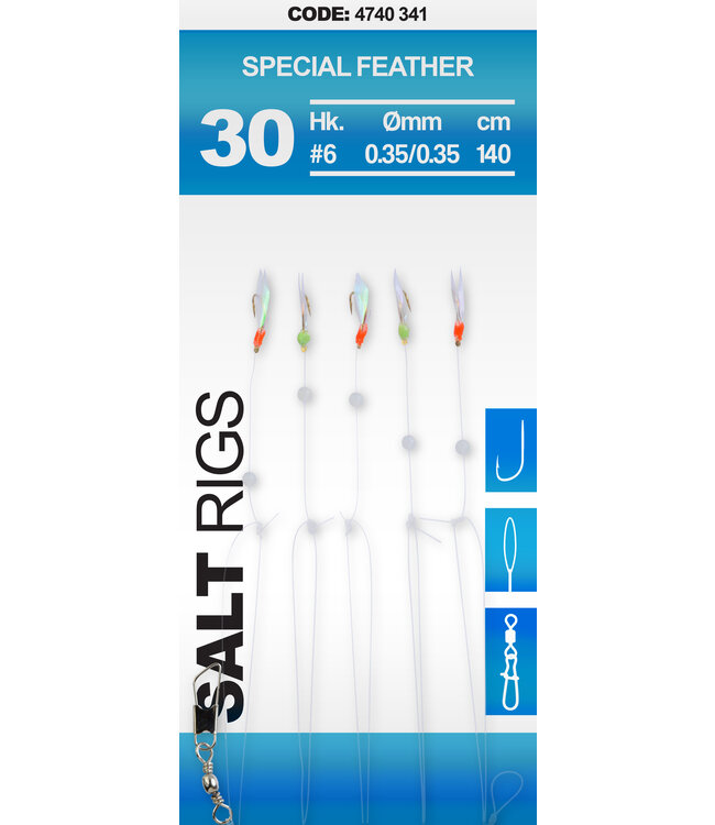 SPRO SPRO  30 SALT RIG SPECIAL FEATHER #6