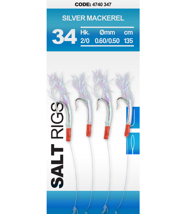 Spro SPRO  34 SALT RIG SILVER MACKEREL #2/0