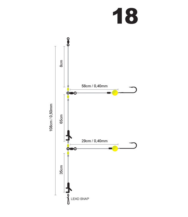 SPRO SPRO  18 SALT RIG LR POLYBALL CITRUS