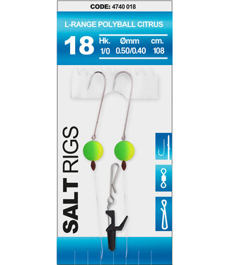 Spro SPRO  18 SALT RIG LR POLYBALL CITRUS