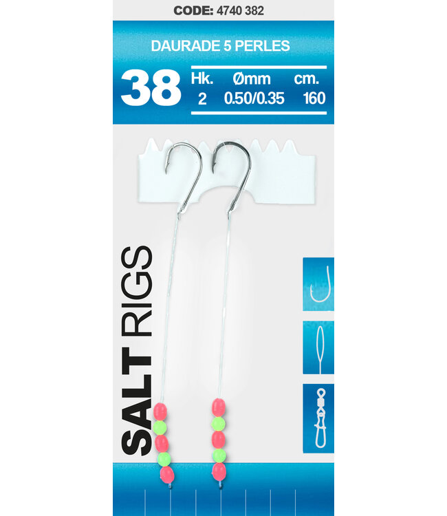 Spro SPRO  38 SALT RIG DAURADE 5 PERLES