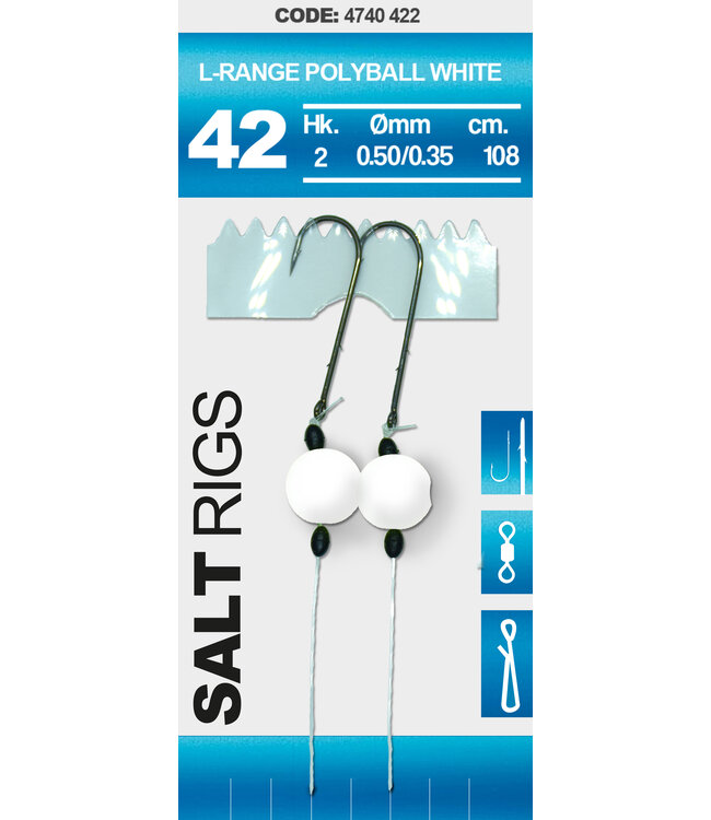 Spro SPRO  42 SALT RIG LR POLYBALL WHITE